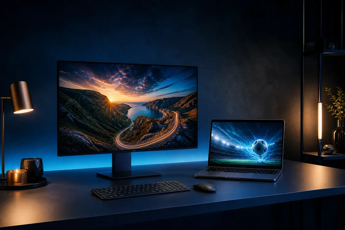 UltraVista on computer and laptop